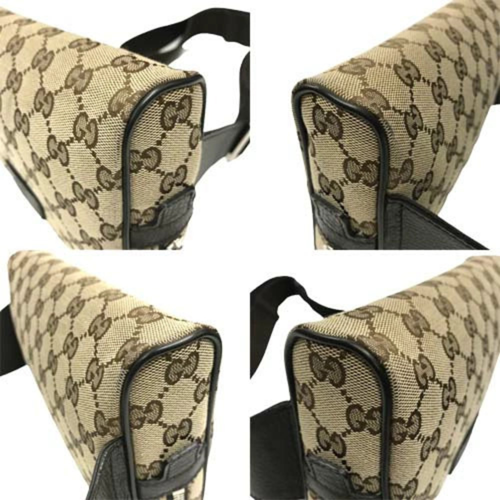 Gucci GG Body Bum Crossbody Belt Bag Waist Crossbody Leather Brown - Picture 10 of 10